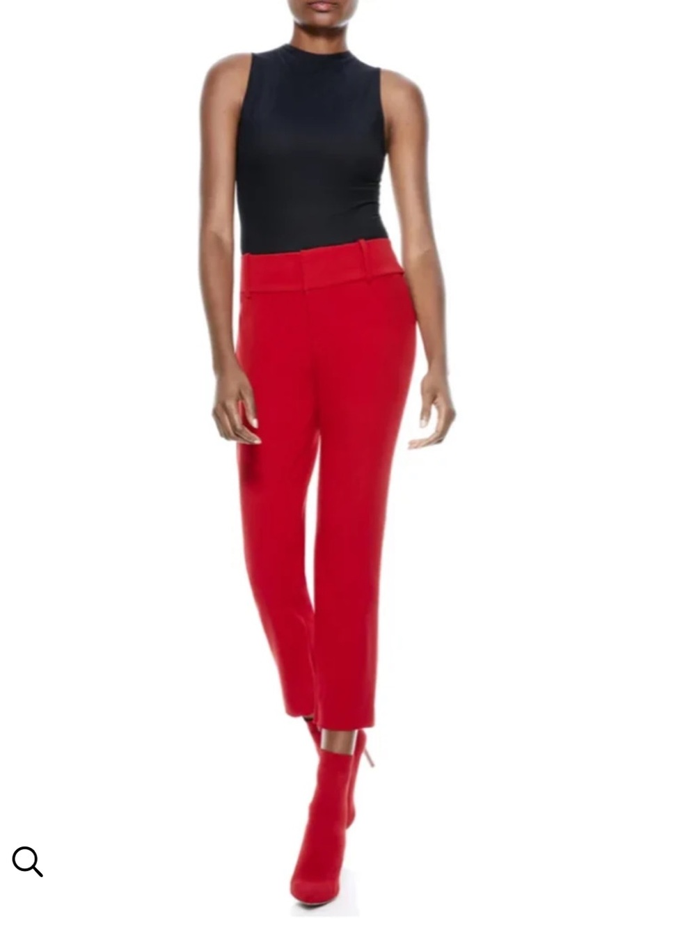 ALICE AND OLIVIA  | STACEY SLIM ANKLE PANT in Ruby 2